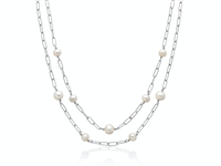 Collana Miluna Donna I Gioielli Di Miss Italia in Argento Perla PCL6217A - PCL6217A